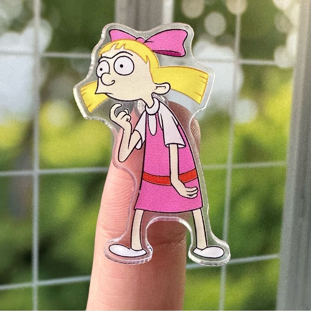 Helga Hey Arnold Acrylic Pin/ Brooch